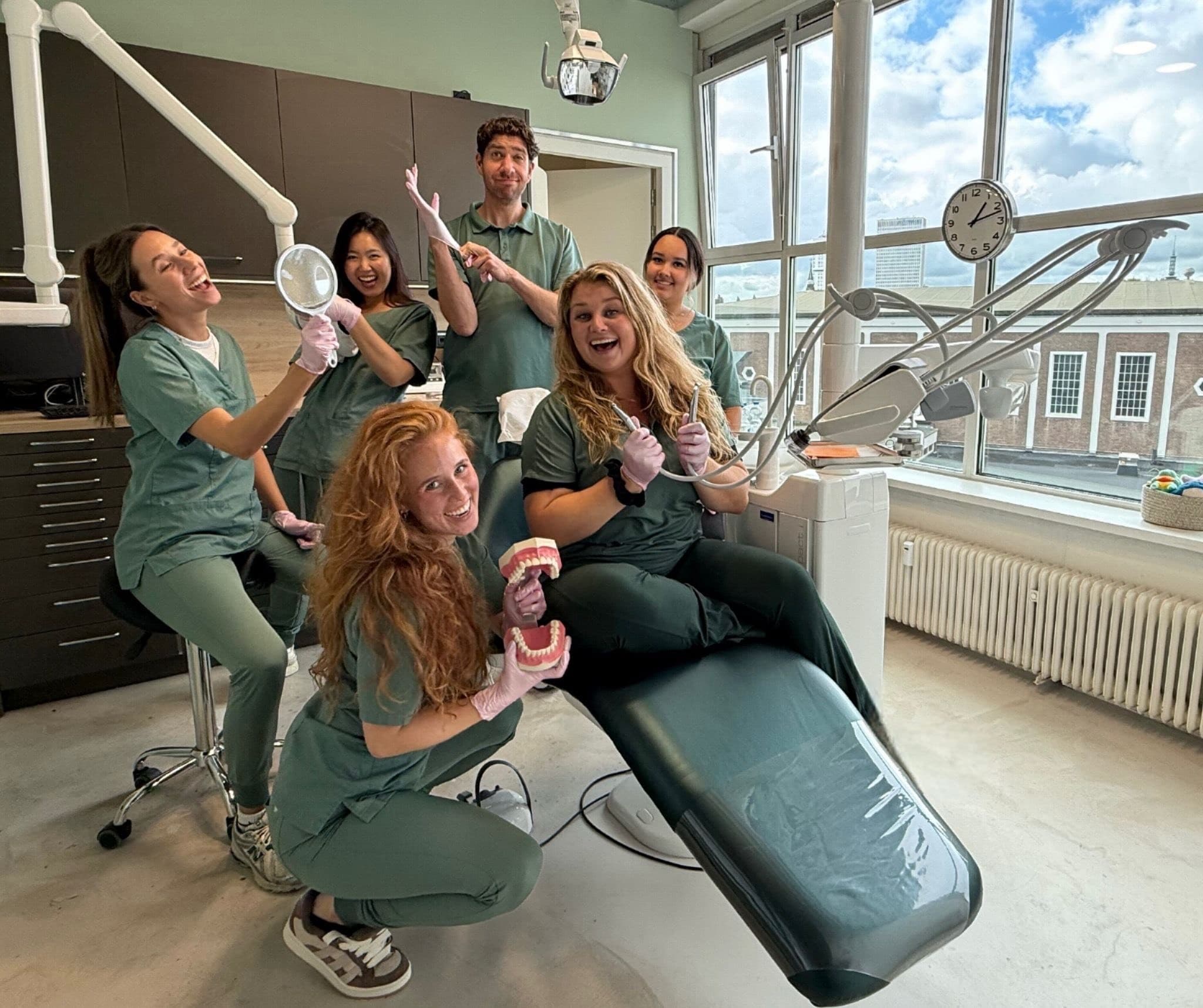 The Kleinjan team in the treatment room